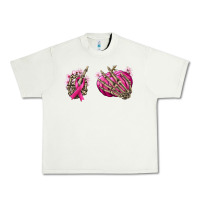 Pistachio Breast Cancer skeleton hands Urban Heavy Tee - NancyCooperArtShop