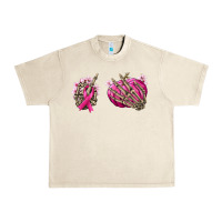 Sandshell Breast Cancer skeleton hands Urban Heavy Tee - NancyCooperArtShop