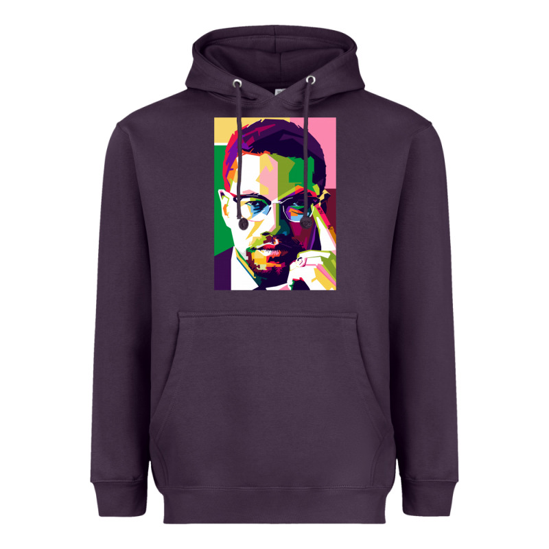Malcolm X Heavyweight Hoodie by lanVoArt | Teevron