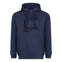 Navy the alien paul Heavyweight Hoodie - lanVoArt
