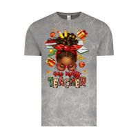 Cloud Rock one merry teacher afro messy bun Vintage Tee - texasbilliewilder