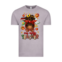 Vintage Zinc one merry teacher afro messy bun Vintage Tee - texasbilliewilder