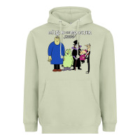 60s Milton The Monster Show Characters And Logotype Heavyweight Hoodie | Teevron