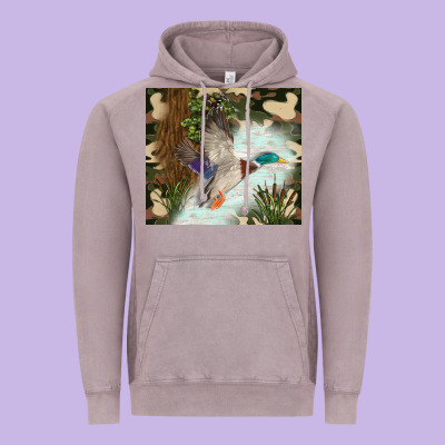 Duck Hunting Vintage Hoodie Designed By Tumblerdesignbyshophia