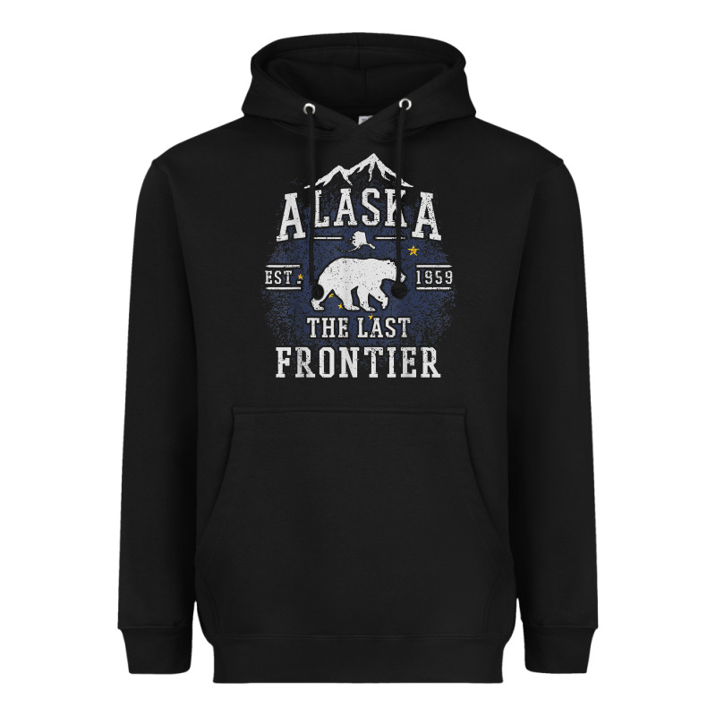 Alaska The Last Frontier Shirt   Adventure Alaskan Home Gift T Shirt Heavyweight Hoodie by lanVoArt | Teevron