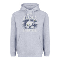 Heather Grey alaska the last frontier shirt   adventure alaskan home gift t shirt Heavyweight Hoodie - lanVoArt