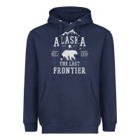 Navy alaska the last frontier shirt   adventure alaskan home gift t shirt Heavyweight Hoodie - lanVoArt
