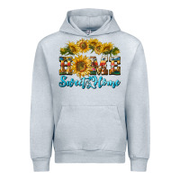 Heather Grey home sweet home sunflower Urban Hoodie - BarkalooDesign
