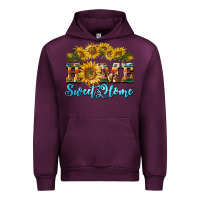 Mauve Wine home sweet home sunflower Urban Hoodie - BarkalooDesign
