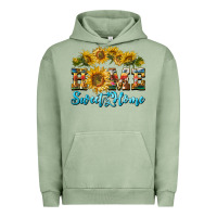 Pigment Oil Green home sweet home sunflower Urban Hoodie - BarkalooDesign