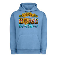Pigment Pebble Blue home sweet home sunflower Urban Hoodie - BarkalooDesign
