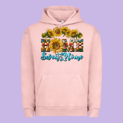 Home Sweet Home Sunflower Urban Hoodie Designed By Barkaloodesign