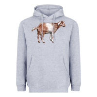 Heather Grey Nubian Goat Heavyweight Hoodie - LillyAllenDesigns