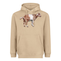 Mushroom Nubian Goat Heavyweight Hoodie - LillyAllenDesigns