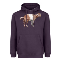 Plum Nubian Goat Heavyweight Hoodie - LillyAllenDesigns