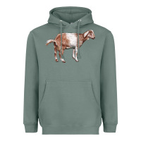 Sage Nubian Goat Heavyweight Hoodie - LillyAllenDesigns
