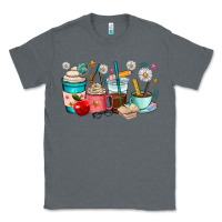 Charcoal Heather teacher coffee cups Classic Tee - RanaPortraitStore