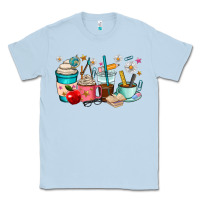 Dusty Blue teacher coffee cups Classic Tee - RanaPortraitStore