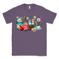 Lavender teacher coffee cups Classic Tee - RanaPortraitStore