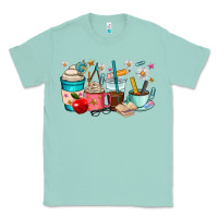 Seafoam teacher coffee cups Classic Tee - RanaPortraitStore