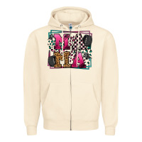 Sandshell Racing leopard frame mama Mother's Day Zipper Hoodie - LillyAllenDesigns