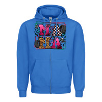 True Royal Racing leopard frame mama Mother's Day Zipper Hoodie - LillyAllenDesigns