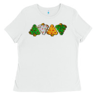 White christmas tree cookies Ladies Tee - LillyAllenDesigns