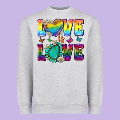 Western Love Lgbtq Tumbler Heavyweight Sweatshirt Designed By Bundleandbundleshop