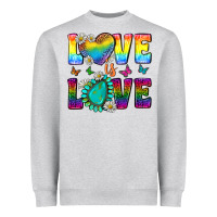 Heather Grey Western Love LGBTQ Tumbler Heavyweight Sweatshirt - BundleAndBundleShop