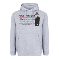 Heather Grey ned ryerson life insurance. groundhog day Heavyweight Hoodie - lanVoArt