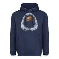 Navy here's to swimmin' with bow legged women. Heavyweight Hoodie - lanVoArt
