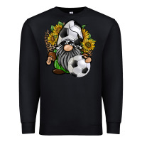 Black soccer gnome Premium Sweatshirt - RacoonDesign