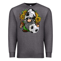 Charcoal Heather soccer gnome Premium Sweatshirt - RacoonDesign