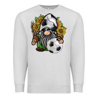 Dove Grey soccer gnome Premium Sweatshirt - RacoonDesign