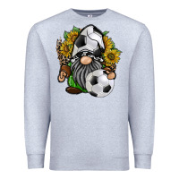 Heather Grey soccer gnome Premium Sweatshirt - RacoonDesign
