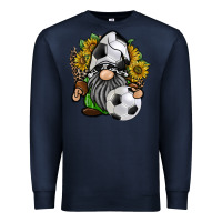 Navy soccer gnome Premium Sweatshirt - RacoonDesign