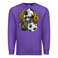 Purple soccer gnome Premium Sweatshirt - RacoonDesign
