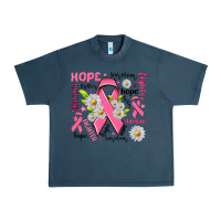 Midnight Navy Breast Cancer Urban Heavy Tee - NancyCooperArtShop