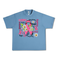 Pebble Blue Breast Cancer Urban Heavy Tee - NancyCooperArtShop