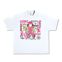 White Breast Cancer Urban Heavy Tee - NancyCooperArtShop