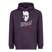 Plum friday the 13th friday i'm in love vintage style horror halloween t sh Heavyweight Hoodie - lanVoArt