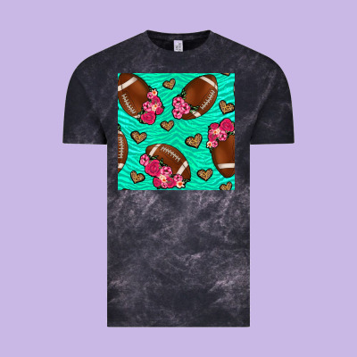 American Football Roses And Hearts Vintage Tee Designed By Nancycooperartshop