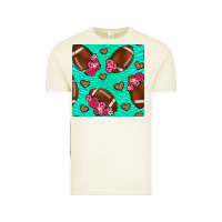Vintage Arctic American Football roses and hearts Vintage Tee - NancyCooperArtShop