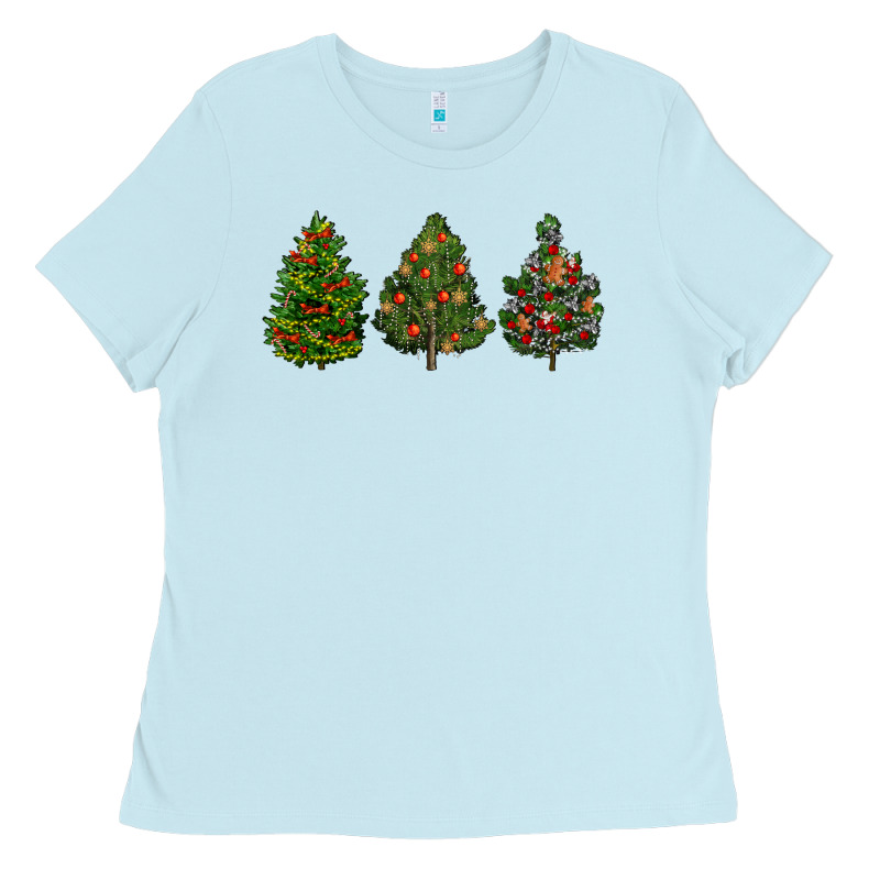 Christmas Trees Ladies Tee by LillyAllenDesigns | Teevron