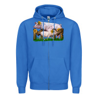 True Royal Mom With White Chester Pig And Baby Pig Zipper Hoodie - LillyAllenDesigns