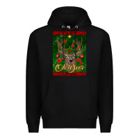 Black oh deer car air freshener Premium Hoodie - BundleAndBundleShop