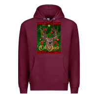 Burgundy oh deer car air freshener Premium Hoodie - BundleAndBundleShop