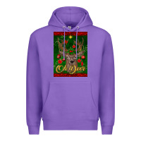 Purple oh deer car air freshener Premium Hoodie - BundleAndBundleShop