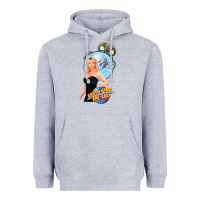 Heather Grey not of this earth girls are easy mixup Heavyweight Hoodie - lanVoArt