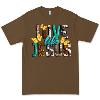 Cacao Love Like Jesus Premium Tee - LillyAllenDesigns